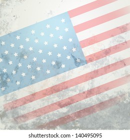 american flag grungy background with space for your text