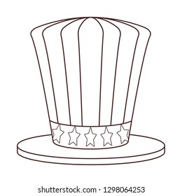 american flag hat cartoon