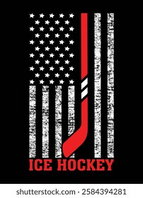 American Flag Hockey USA Patriotic Cutting Printable Files