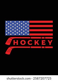 American Flag Hockey USA Patriotic Cutting Printable Files