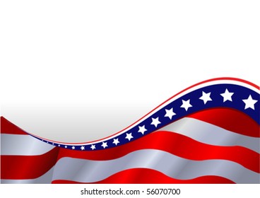 An American flag horizontal background