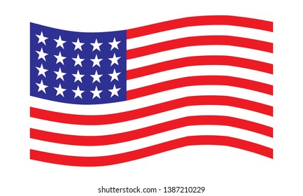 American Flag Icon Nation Icon Vector Stock Vector (Royalty Free ...