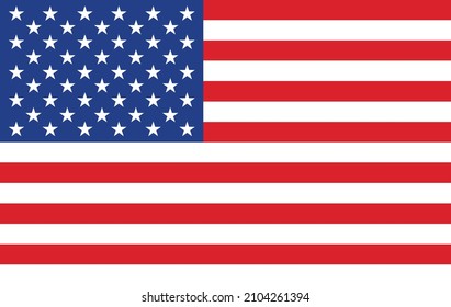 American flag icon. USA flag. Vector line icon for Business and Advertising.