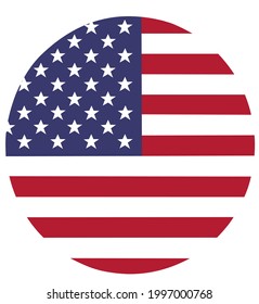 an american flag icon in vector form. suitable for many purposes.