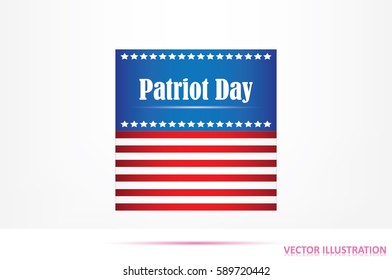 American flag icon vector illustration eps10.