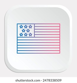 American Flag Icons: Symbolize Patriotism with Dynamic Graphics