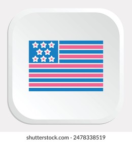 American Flag Icons: Symbolize Patriotism with Dynamic Graphics
