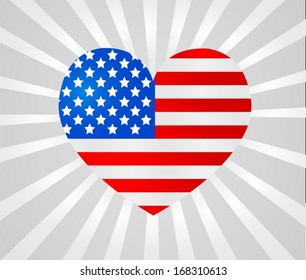 American Flag idea Vector illustration