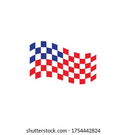 Vektordesign-Vorlage für amerikanische Flaggen