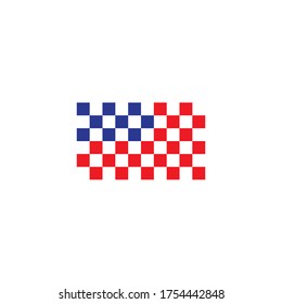 Vektordesign-Vorlage für amerikanische Flaggen