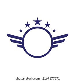 Plantilla de diseño vectorial de ilustración de bandera estadounidense