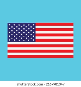 American flag illustration vector design template