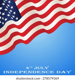 American Flag Independence Day Background Vector Stock Vector (Royalty ...