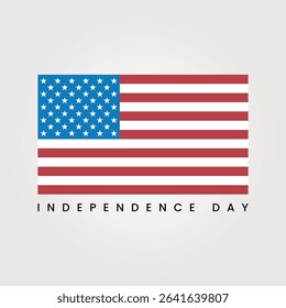 American flag independence day graphic design