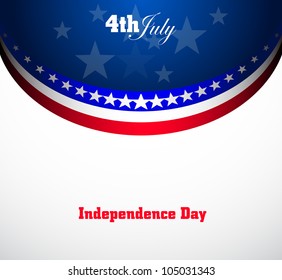 American Flag for Independence Day, vector background
