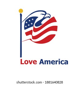 American Flag or American Flag Logo