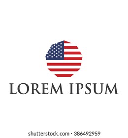 American flag logo