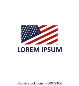 American flag logo