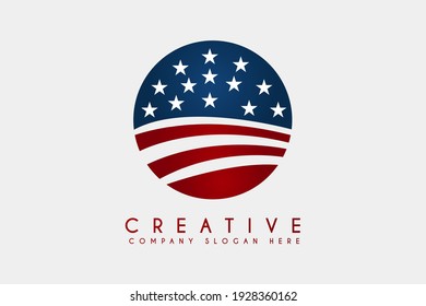 american flag logo design for veterans,presidents day template