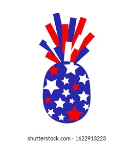  American Flag Merica Pineapple Independence day