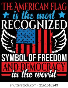 The American flag is the most recognized t-shirt design