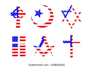 American Flag in motion on Independence Day, American Flag Day