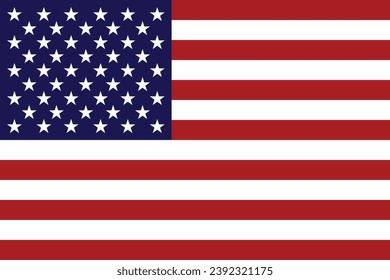 American flag. National Symbol of the United States of America