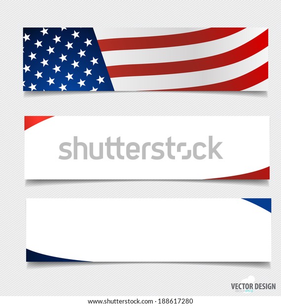 American Flag Note Papers Ready Your Stock Vector (Royalty Free ...