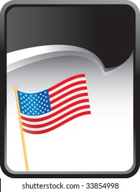 american flag on background with rip curl