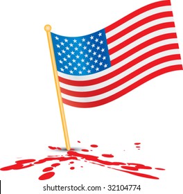 bandeira americana no splat