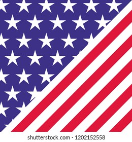 american flag pattern background isolated icon