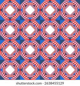 american flag pattern design. geometric background stripes. vector illustration