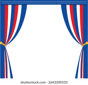 American Flag Pattern Illustration – Patriotic Decoration for Independence Day