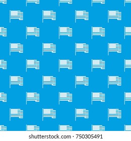 American flag pattern repeat seamless in blue color for any design. Vector geometric illustration