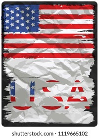 American flag poster design