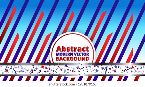 American flag flag red, blue, white 3d chrome elegant realistic geometric abstract modern vector background 4 July, independence day modern decoration, luxury strong creative design, shiny 