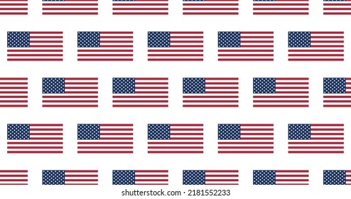 American Flag Repeated Background Stock Vector (Royalty Free ...