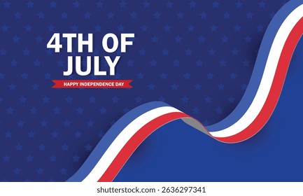 American flag ribbon patriotism background