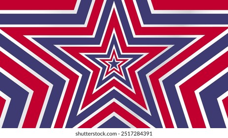 Fondo de patrón de estrella de esquema de bandera estadounidense. Perfecto para el fondo de la celebración del día de la independencia de Estados Unidos.