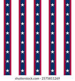 American flag seamless pattern background