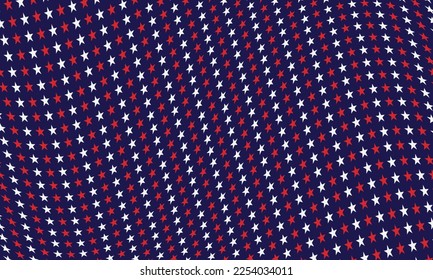 American flag seamless pattern. American patriotic background. Independence day background.