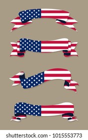 American flag sign.Flag of USA.