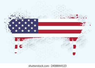 American Flag Silhouette, grunge USA flag set vector, grunge, flag, silhouette, independence, July, 4th of July, 4th July, flag silhouette