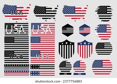 American Flag and Skull Bundle Pack, American Flag, Skull, Distressed Flag, USA Flag, USA Patriot for cutting Machine Files svg