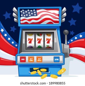 American Flag Slot Machine - Soft Collection