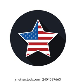 American Flag Star Vektorsymbol	