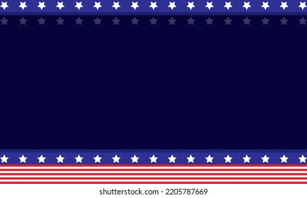 Diseño de fondo recto de bandera estadounidense con área de copia. puede utilizarse para contenido o medios de marketing de productos.