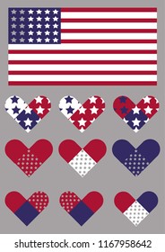 American Flag, strong, clear, useful and editable.
Perfect for use in a wide range of new media templates: Web, print, mobile, Ads etc