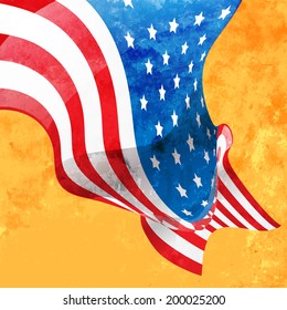 american flag style background design