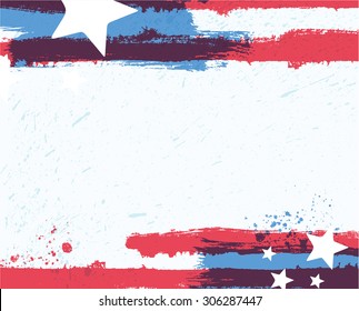 American flag styled abstract grunge background